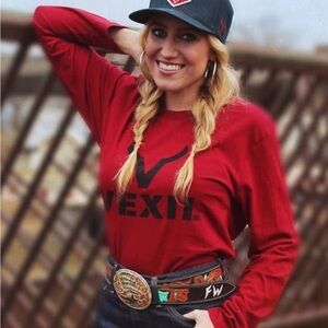 Vexil brand Women's Bold Red Long Sleeve Tee